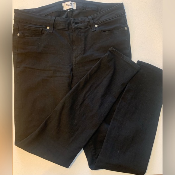 Paige Black Verdugo ultra skinny jeans size 31 - Picture 1 of 5